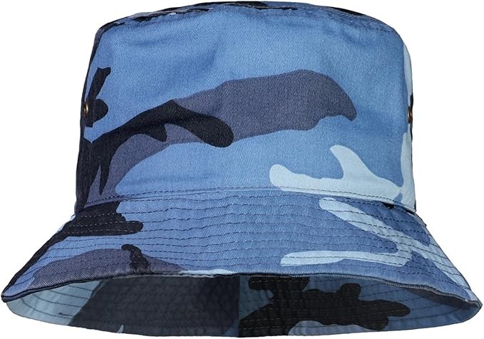 Blue Camo Bucket Hats Blue Camo Bucket Hats