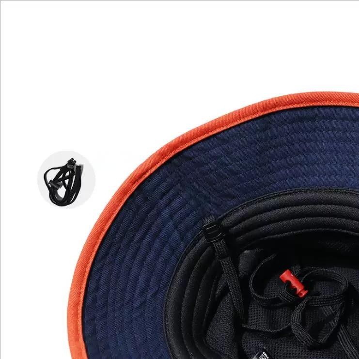 Men's Black Bucket Hat With String Nearby