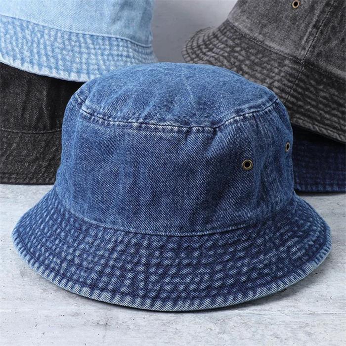 denim bucket hat