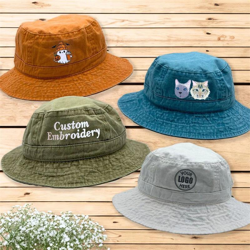 embroidered bucket hats